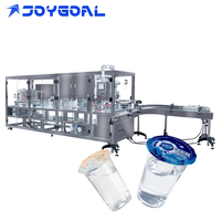 Machine de remplissage automatique de gobelets pour jus, lait, yaourt, eau, sauce, 1000-16000 BPH, équipement de scellage en acier inoxydable, prix usine