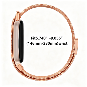สายนาฬิกาโลหะสแตนเลสสตีลขนาด 18 มม. สำหรับ Google Fitbit Air สายรัดข้อมือทดแทน - Product Image 5