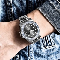 Montre mécanique de sport de luxe pour homme PAGANI DESIGN PD-1651, aiguilles, acier inoxydable, verre saphir, mouvement automatique