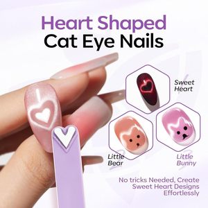 เครื่องมือแม่เหล็กตาแมว 8-in-1 สำหรับเล็บเจล แม่เหล็กอเนกประสงค์ DIY สำหรับร้านทำเล็บ - Product Image 4