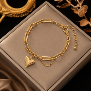 18K Gold Plated 316L Roman Numerals Small square butterfly <b>Bracelet</b>, Cuban Stainless Steel <b>Bracelet</b> - Product Image 3