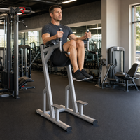 Station de musculation MRD : Tour de musculation verticale pour soulevés de genoux, barres parallèles, abdominaux, entraînement de la force du tronc et du haut du corps, usage commercial, en acier