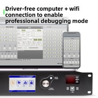 Processeur audio numérique T-SP306 T-SP408 3 entrées 6 sorties 4 entrées 8 sorties pour scène, multifonctionnel, avec division de fréquence, delay et limiteur