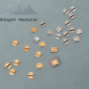 Wayon新款中式五金2部分超微型全黄铜工艺品小铰链小尺寸10 * 8毫米 - Product Image 2