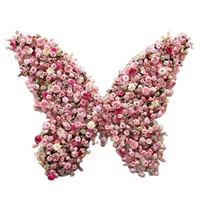 Nouvelle Arche de Fleurs Artificielles Floravital Faite à la Main pour Mariage et Fêtes, Support Papillon, Décoration de Fond Extérieur