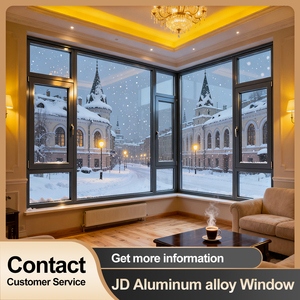 High-Performance <strong>Aluminum</strong> Alloy Casement <strong>Windows</strong> Postmodern Design Secure Energy Efficient Horizontal Folding Stainless Steel - Product Image 2