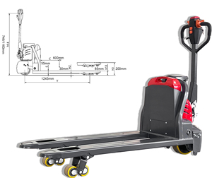 รถยกพาเลทไฟฟ้า 1.8 ตัน ล้อ PU แบตเตอรี่ 24V ประหยัดพลังงาน ประสิทธิภาพสูง - Product Image 6