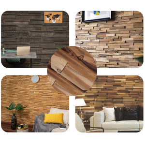 Paneles de Pared Ranurados de Madera 3D KASARO, Paneles Decorativos Ecológicos Sólidos, Fácil Instalación, Diseño Interior Moderno para Comedor - Product Image 6