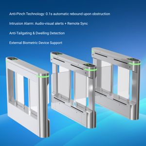 Người đi bộ swing <span class=keywords><strong>Gate</strong></span> với nhận dạng khuôn mặt RFID thẻ QR Mã kiểm soát truy cập hệ thống tự động điện turnstile an ninh Swing <span class=keywords><strong>Gate</strong></span> - Product Image 5