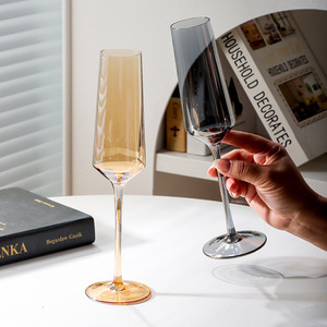 Verres à champagne en cristal 301-400ml sans plomb pour bars, hôtels, flûtes à vin mousseux - Product Image 1
