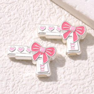 Nueva aleación Fairy Rod Bow pistola con cuentas para DIY joyería pulsera collar teléfono móvil cadena Accesorios - Product Image 4