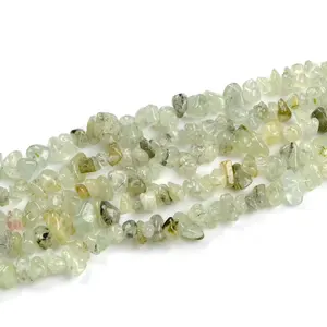 Prehnite 불규칙한 칩 5-8mm 내구성 칩 돌 비즈 천연 원석 마노 크리스탈 석영 너겟 원석 중국산