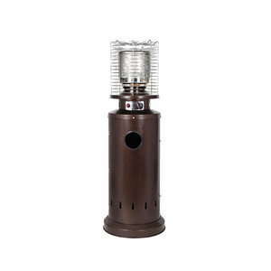 Stufa a <span class=keywords><strong>Gas</strong></span> da Esterno FL003 per Villa, Hotel, Patio, Braciere, Cortile e Guesthouse - Stufa in Acciaio Inox con Fiamma Reale e Acrilico - Product Image 1