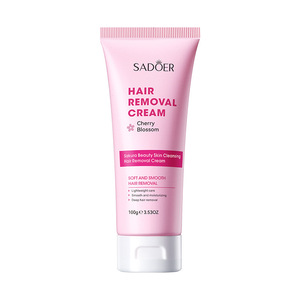 Crème dépilatoire SADOER Sakura, <span class=keywords><strong>douce</strong></span>, lisse, nettoyante et embellissante pour la <span class=keywords><strong>peau</strong></span>, facile et rapide à utiliser. - Product Image 1