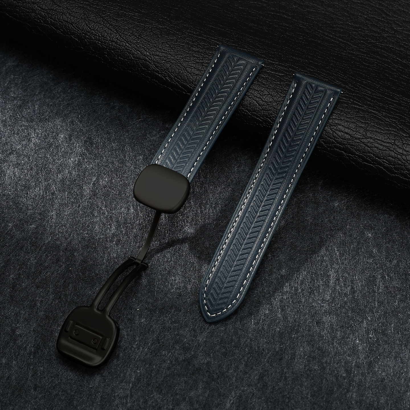 Azul (Napa, Hebilla Negra)