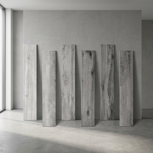 Azulejos de porcelana con aspecto de madera premium Royal Wood Brown de 20x120 cm, acabado de madera rica para interiores de lujo. - Product Image 5