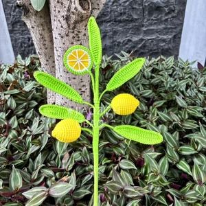 Prachtige handgebreide zure citroen bloemstukken en knikkerijen als cadeau voor familie en huisdecoratie - Product Image 5
