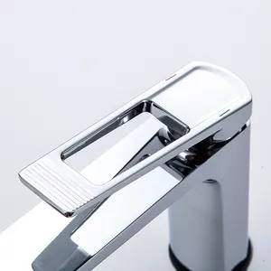 Interior New Design Bathroom Basin Mixer Faucet Single Handle Single Hole Basin Faucet Adjustment Bathroom Taps