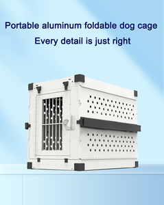 Ventes en gros de cages pliables <span class=keywords><strong>pour</strong></span> <span class=keywords><strong>animaux</strong></span> de compagnie en aluminium résistant aux chocs, de petite à grande taille, niches <span class=keywords><strong>pour</strong></span> chiens, caisses métalliques d'extérieur empilables <span class=keywords><strong>pour</strong></span> <span class=keywords><strong>animaux</strong></span> de compagnie - Product Image 6