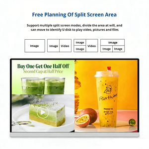 Écran d'affichage interactif Android intelligent <span class=keywords><strong>de</strong></span> 21,5/23,8 pouces pour menu électronique <span class=keywords><strong>de</strong></span> restaurant <span class=keywords><strong>de</strong></span> chaîne <span class=keywords><strong>de</strong></span> salons <span class=keywords><strong>de</strong></span> thé, publicité <span class=keywords><strong>de</strong></span> <span class=keywords><strong>prix</strong></span> <span class=keywords><strong>de</strong></span> bureau - Product Image 2