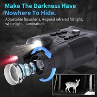 Gafas de Visión Nocturna Infrarrojas MINI90 con Aumento de 6X, Brújula Electrónica, Resistencia al Agua IP54, Grabación de Video, Alcance de 400m, 3M de Alcance
