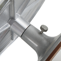 Table rotative verrouillable en alliage d'aluminium, plateau de décoration de gâteaux lisses de 12 pouces