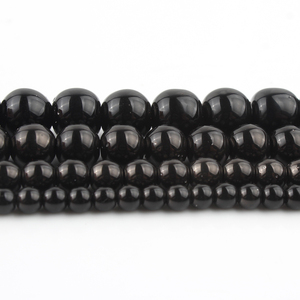 Wholesale Natural <strong>Black</strong> Hematite Stone <strong>Beads</strong> 3/4/6/8/10MM <strong>round</strong> Smooth for Jewelry Making DIY - Product Image 2