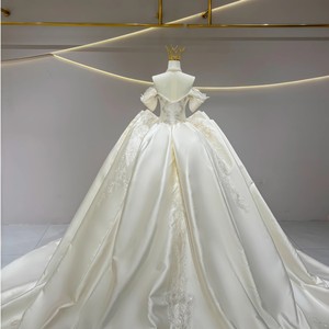 ชุดแต่งงานเจ้าสาวชุดลูกรักประดับด้วยเลื่อมคริสตัลประดับด้วยลูกปัด Jfh04-1รายละเอียด - Product Image 5