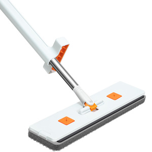 Serpillère plate 42 cm en microfibre double usage pour nettoyage humide et sec avec coussinet EVA et conception de fixation pour papier anti-poussière - Product Image 5