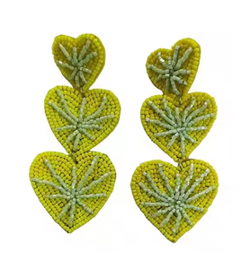 Handmade Multicolor Sunflower Floral Beaded Earrings Bohemian <b>Statement</b> <b>Jewelry</b> for Women From India Beaded Earrings - Product Image 2