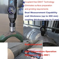 Medidor de Espesor EMAT Ultrasónico Tipo Pluma JZJ OEM con Batería de Litio de Alta Precisión de 1-200 mm