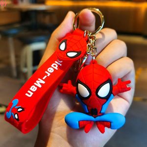 Llaveros QQ, Lindos Llaveros de Dibujos Animados de Spider-Man de Marvel, Decoración para Bolsos, Accesorios para Llaves de Coche, Llavero de Goma Suave, Regalo para Fiestas Infantiles - Product Image 2