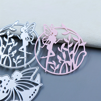 Ragazza con le ali fata elfo Angel taglio in metallo muore per la creazione di carte, fai da te fatti a mano Scrapbooking artigianato Stencil, Die tagli