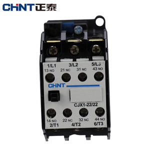 Contactor de CA Chnt CJX1-22/22 22A trifásico para automatización industrial, montaje en carril DIN - Product Image 1