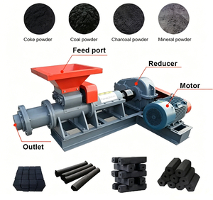 Machine à briquettes de charbon hexagonales, carrées et rondes, extrudeuse de poudre de charbon de bois - Product Image 3