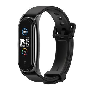 Mijobs, <span class=keywords><strong>correa</strong></span> de reloj con marco de <span class=keywords><strong>metal</strong></span> de silicona, <span class=keywords><strong>Correa</strong></span> Plus, pulseras, pulsera para Xiaomi <span class=keywords><strong>Mi</strong></span> <span class=keywords><strong>Band</strong></span> 3 4 5 <span class=keywords><strong>6</strong></span> 7 - Product Image 3