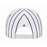 Casquette Snapback Personnalisée à Rayures, 6 Panneaux, Visière Plate, Broderie 3D, Étiquette Tissée, Style Streetwear, Casquette de Sport pour Hommes
