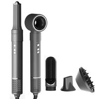 Sèche-cheveux électrique haute vitesse en plastique avec moteur sans balais, boucleur automatique et têtes détachables