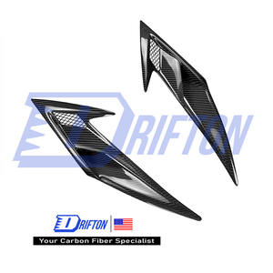 Ventilaciones de guardabarros delanteros de fibra de carbono agresivas para Ferrari F8 Tributo Spider 2019-2022 - Product Image 1