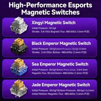 AULA HERO68 Wired Full Size Mechanical Gaming Keyboard PBT 8K Return Hot Swap 0.01mm RT Low Noise Custom E-Sports RGB for FPS