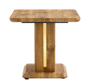 Durable Modern Wood Texture Sticker-Patterned MDF Square Coffee <b>Table</b> for Living Room Furniture - Product Image 2