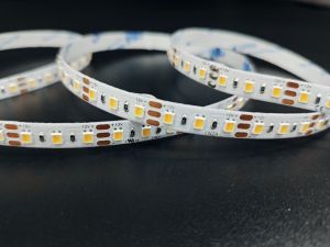 SMD2835 CCT <span class=keywords><strong>LED</strong></span> thông minh ánh sáng 10 m/cuộn 120 đèn <span class=keywords><strong>Led</strong></span> 12/24V DC <span class=keywords><strong>Flex</strong></span> CCT 2700k-6500K có thể điều chỉnh nhiệt độ màu 3 dòng 10 m/cuộn 120 đèn <span class=keywords><strong>LED</strong></span> - Product Image 4