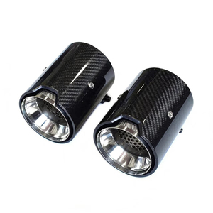Puntas de Escape de Fibra de Carbono <span class=keywords><strong>M</strong></span> <span class=keywords><strong>Performance</strong></span> para <span class=keywords><strong>BMW</strong></span> Serie 2/3/4/5, Compatibles con el Logotipo <span class=keywords><strong>M</strong></span> - Product Image 5