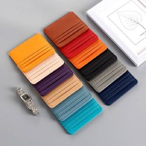 Porte-cartes fin en cuir personnalisé X49, mini portefeuille pour homme, porte-cartes de crédit en cuir RFID - Product Image 1
