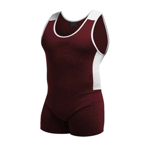 Tùy chỉnh màu đen in 85% Polyester và 15% Spandex unisex PowerLifting SINGLET - Product Image 3
