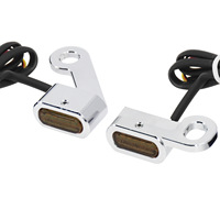 Luz de marcha diurna mini para motocicleta, luz indicadora LED, adecuada para Harley Glide y Softail, accesorios de modificación de luces direccionales