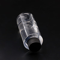 Bouteille en plastique transparente PET de 100 ml avec bouchon à visser à l'épreuve des enfants pour lotions, shampooings, thés, nettoyants pour le visage, impression de logo personnalisable