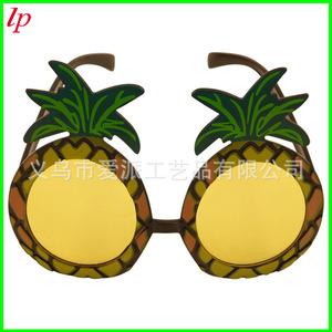 Vasos de Piña Redondos Moldeados por Inyección, Accesorios para Fiestas Hawaianas LPS0061 - Product Image 2