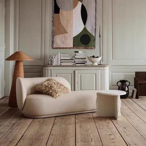 Sofá de Lujo Estilo Nórdico, Diseño Curvo, Espuma de Alta Densidad, Sofá de Piso para Sala de Estar, Hotel o Casa de Huéspedes - Product Image 1