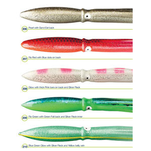 Leurre <span class=keywords><strong>de</strong></span> pêche 30cm/11.81inch 55g, Leurre souple <span class=keywords><strong>de</strong></span> traîne <span class=keywords><strong>en</strong></span> forme <span class=keywords><strong>de</strong></span> calamar, Leurre artificiel <span class=keywords><strong>de</strong></span> jigging, Calamar réaliste - Product Image 5